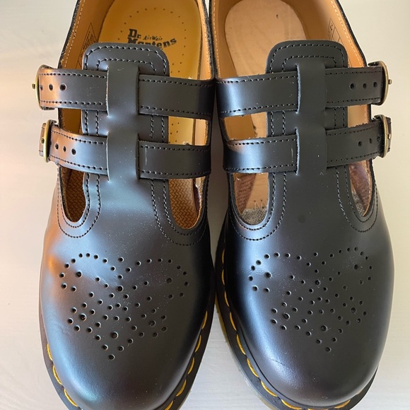 DR MARTENS 8065 SMOOTH LEATHER MARY JANE SHOES - Picture 5 of 7